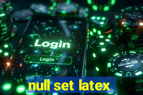 null set latex